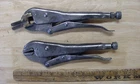 2 Vntg Knu-vise Inc. VW-10 Detroit Vise-gip Pliers,incl W/owner Applied Jaws Used. Price: $21.99.