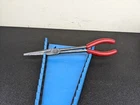 #BJ075 Snap On 911BCP 11" Red Rubber Handle Needle Nose Pliers Usa Used. Price: $55.95.