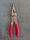 Snap-on Red 7" Long Nose Slip Joint Pliers LN46ACF New. Price: $70.99.