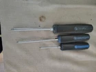 Cornwell #1 #2 #3 Phillips Head Screwdriver Set Blue Black Soft Grip Handle Used. Price: $49.50.