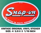 Snap-on Les Outils Haute Performance- Vintage Original Vinyl Decal Sticker Used. Price: $8.77.