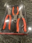 Snap On PL300CFO Piece Pliers Cutters Set Orange Sealed New. Price: $174.95.