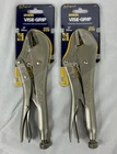 2 Pc 10" Locking Straight Jaw Vise-grip Heavy Duty Irwin Cr-v 10R New. Price: $34.99.