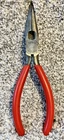 Vintage Snap On 7" Needle Nose Pliers With Cutters Red Handle 196ACP Made Usa Used. Price: $29.98.