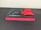 #BO677 Snap-on Tools PL600ES1FR Piece Essential Pliers Red Foam Set Usa Used. Price: $349.95.