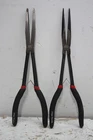 Lot Of 2 Mac Tools Spring Loaded Long Reach Duck Bill 11" Pliers P11LRNC P11LRDB Used. Price: $39.48.