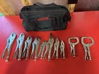 Mac Tools 10 Pc Locking Plier Set With Bag New. Price: $199.00.