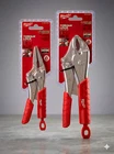 Milwaukee Torque 2-PIECE Locking Pliers Set: 6" Long Nose & 10" Curved Jaw New. Price: $49.99.