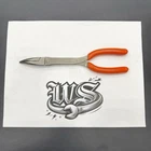 Snap-on Tools Usa New Orange Soft Grip 9" Stork Bent Needle Nose Pliers 408CF. Price: $104.95.