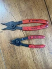 Mac Tools Usa 2-PIECE Reversibile Snap Ring Pliers No TP43 + TP12A Like New!! Used. Price: $39.50.